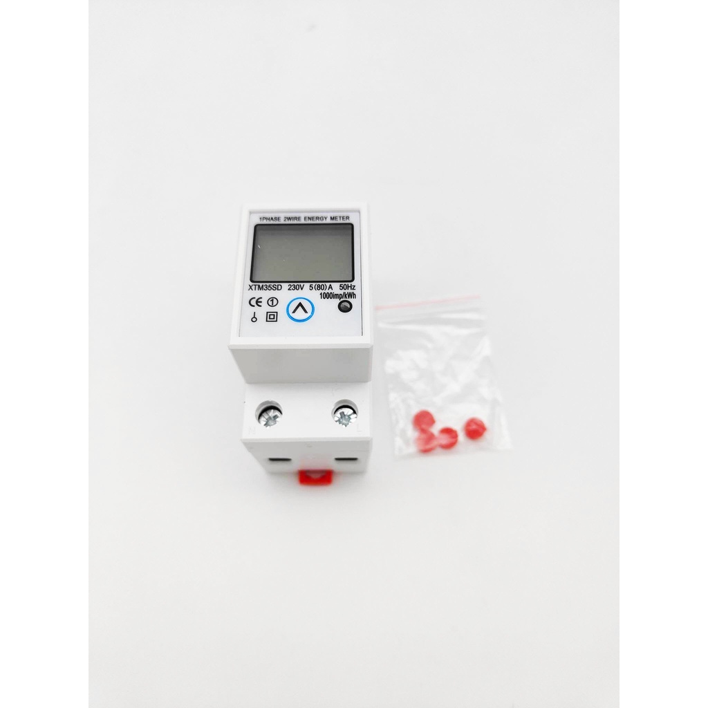 2P DIN Rail Single Phase Electronic Energy Meter can be cleared to zero ...