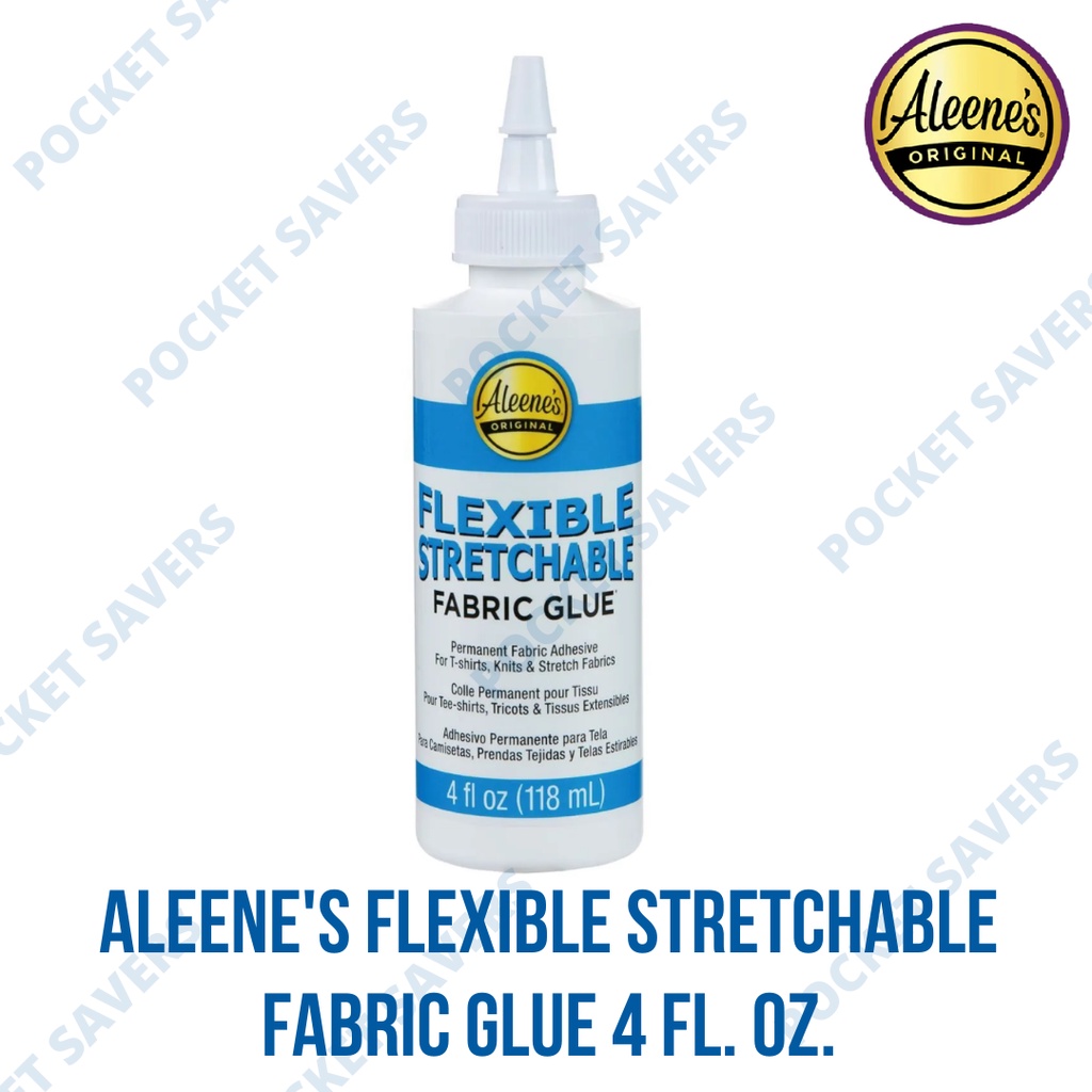 Aleene's Flexible Stretchable Fabric Glue 4 oz (Permanent, NonToxic