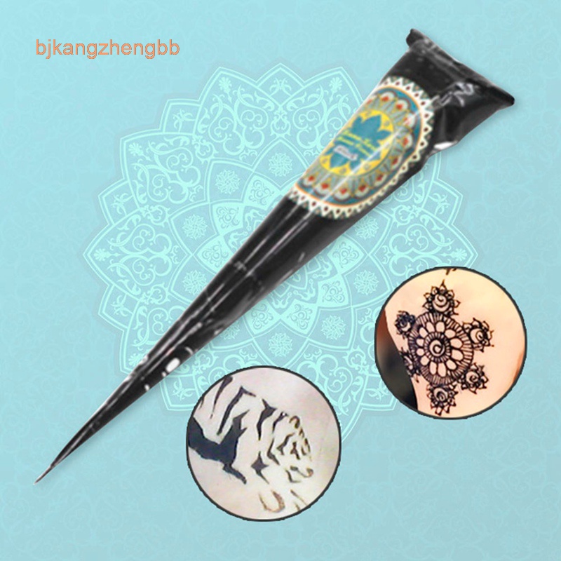 bjkangzheng 25g Black Indian Henna Tattoo Paste Hand Painted Body Paint