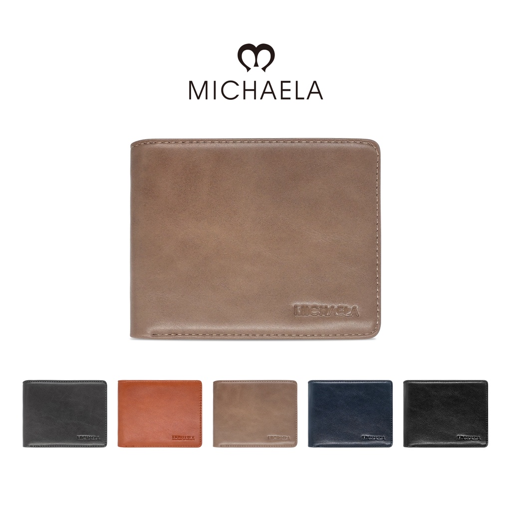 MICHAELA Minimalist Business Wallet for Men Spacious Quality Leather Bifold Men s Wallet MLP51193 2H Shopee Philippines