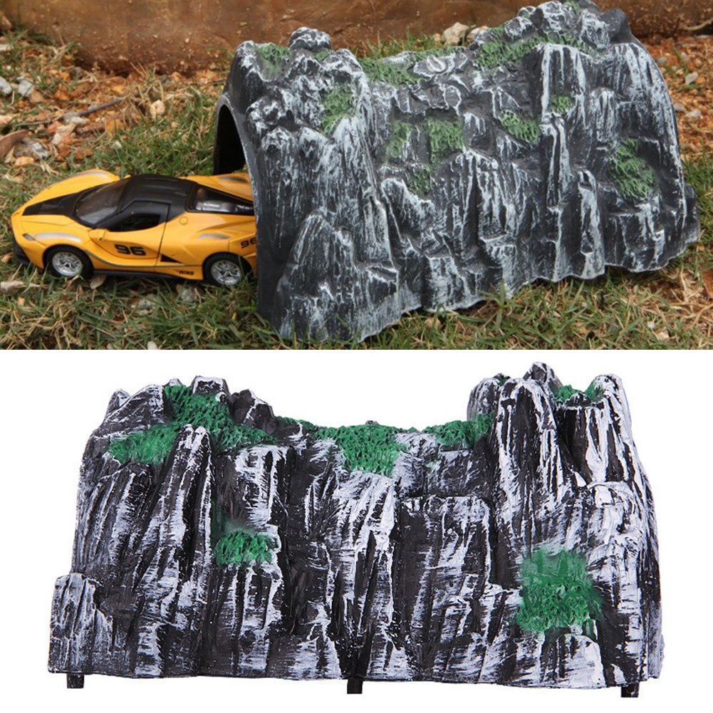 【KK0104】Train Railway Accessories Simulated Cave Plastic Rockery Model ...