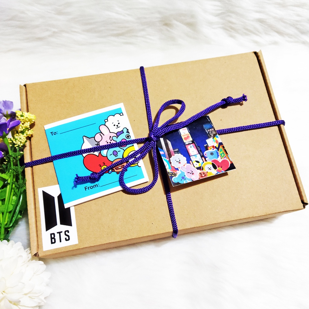 ⁷ BTS BT21 OT7 Loaded Gifts in Small Kraft Boxes - Birthday Christmas ...