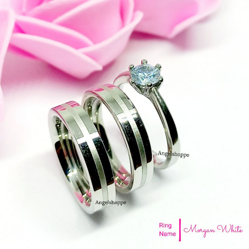 3in1 Set [Wedding ring and Engagement Ring] | Shopee Philippines