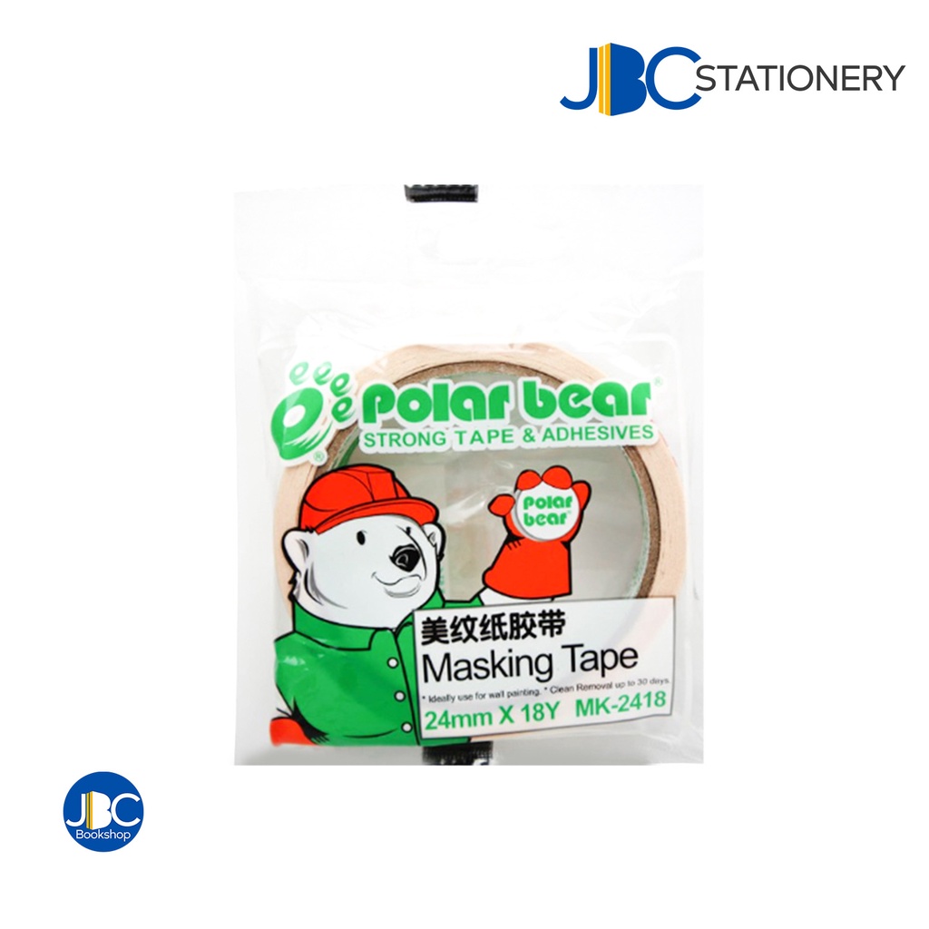 Polar Bear Masking Tape Mk2418 (24mm By 18 Yards) Shopee Philippines
