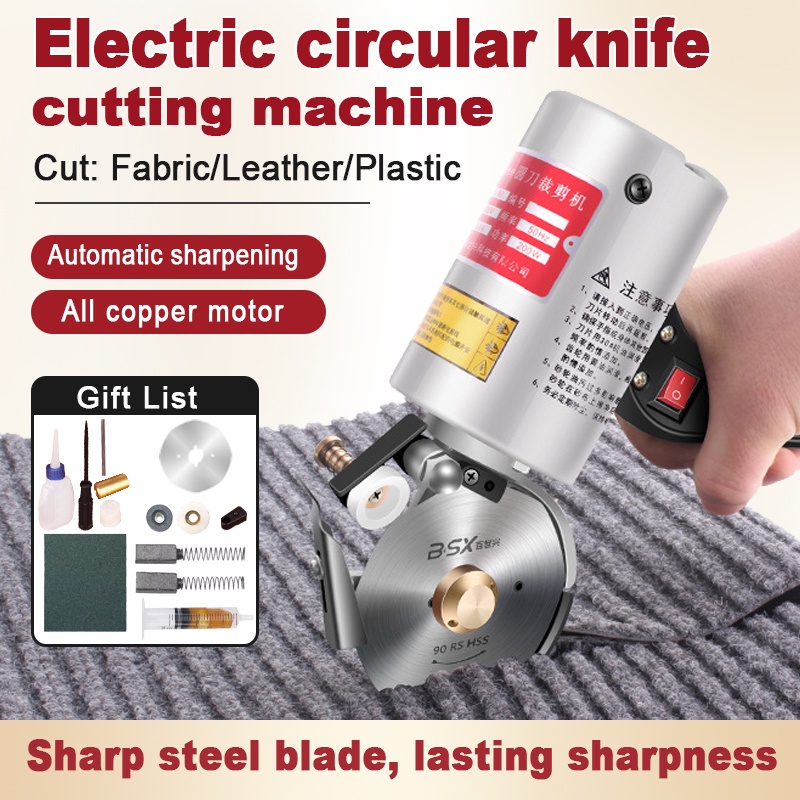 Electric Cloth Cutting Machine Portable Cloth Scissors Circular Knife