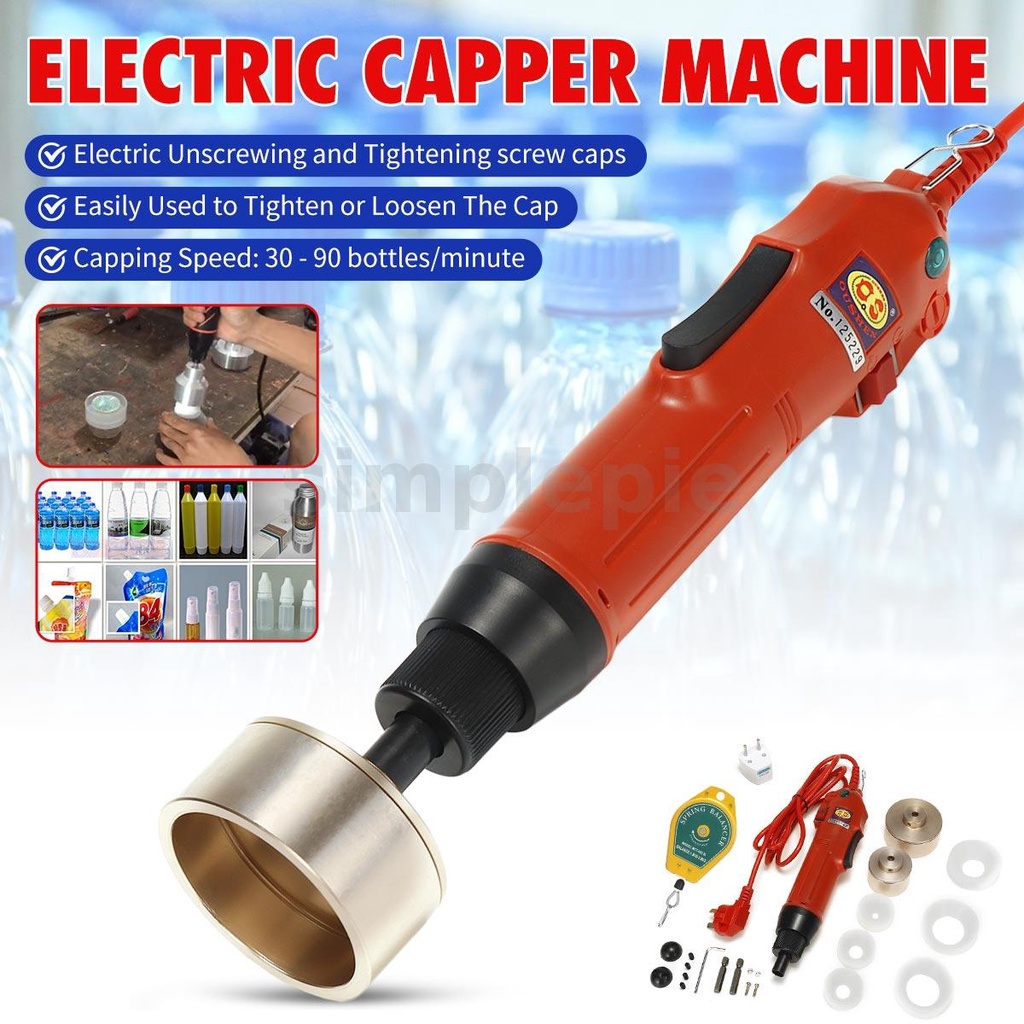 SimplepieHandheld Electric Bottle Capping Machine Cap Sealer Sealing ...