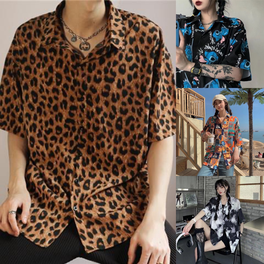Street Style Fashion Oversize Men's and Women's Short Sleeve Shirts ...
