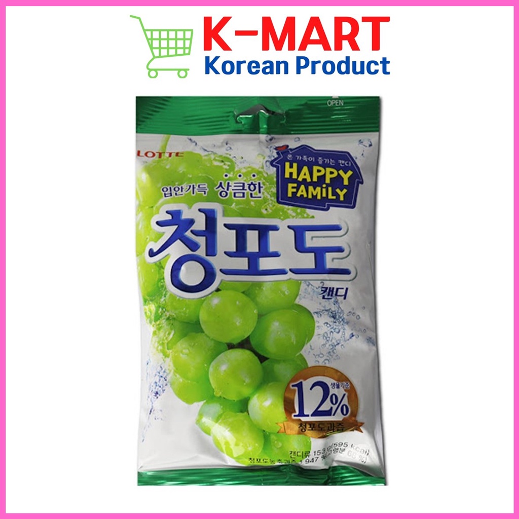 Lotte Green Grape Candy 153g Korea 09 Shopee Philippines