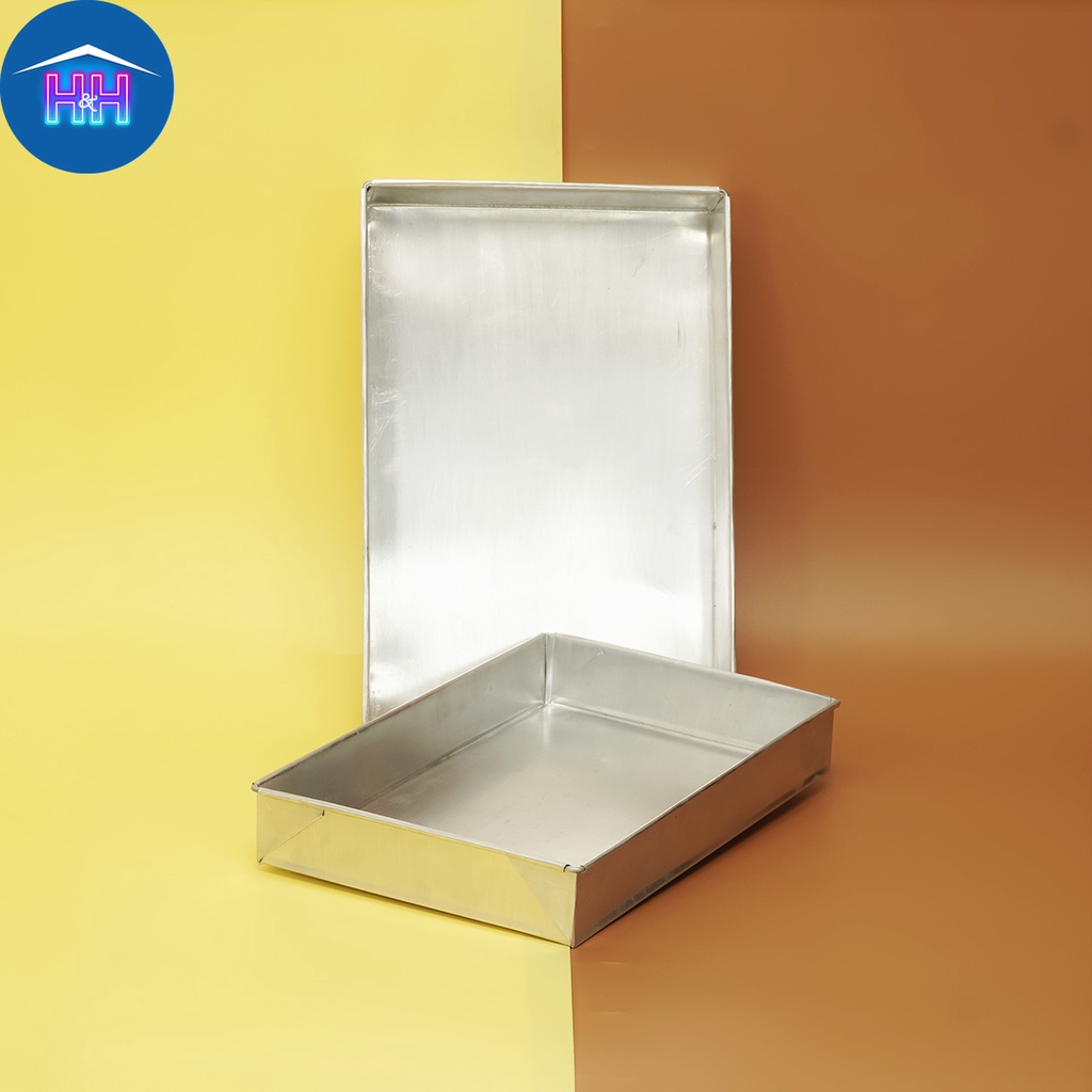 H&H Rectangle Cake Molder Aluminum Alloy DIY Cakes pan Pastry Baking