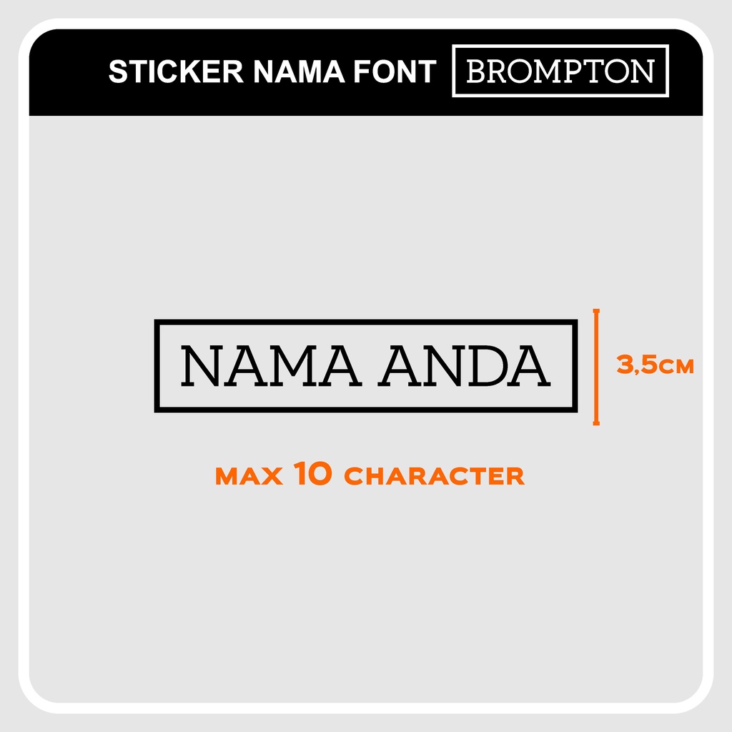 CUSTOM CUTTING STICKER / BROMPTON BIKE CUTTING STICKER / CUSTOM ...