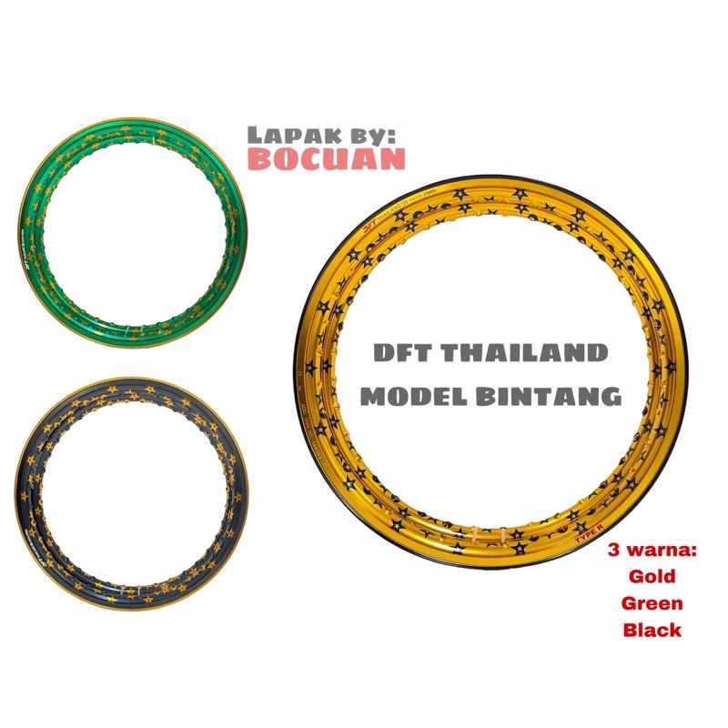 Rim DFT THAILAND STAR BINTANG FINGER WHEELS | Shopee Philippines