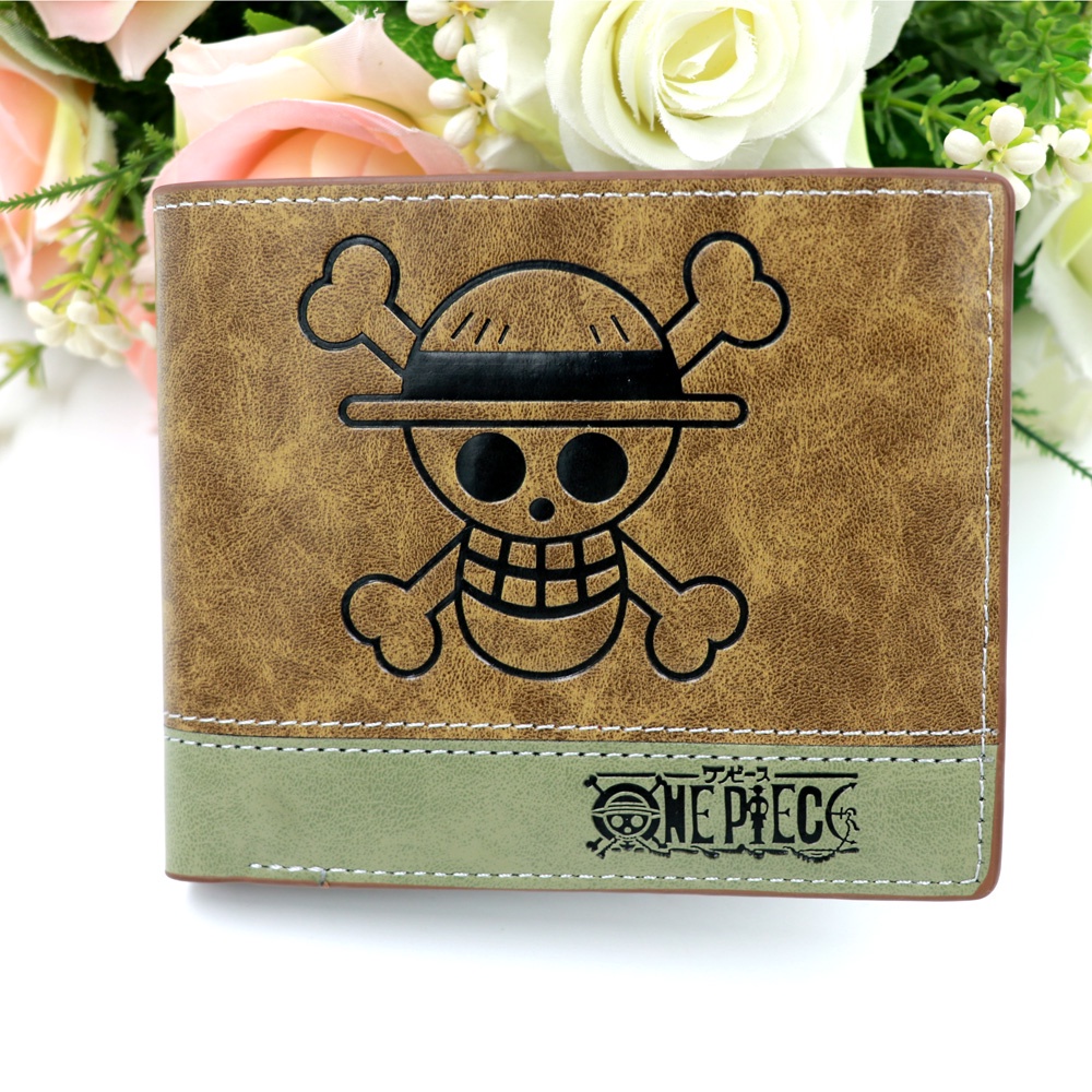COD Monky D Luffy Men's Short Wallet Card Holder Purse Manga Pirates ...
