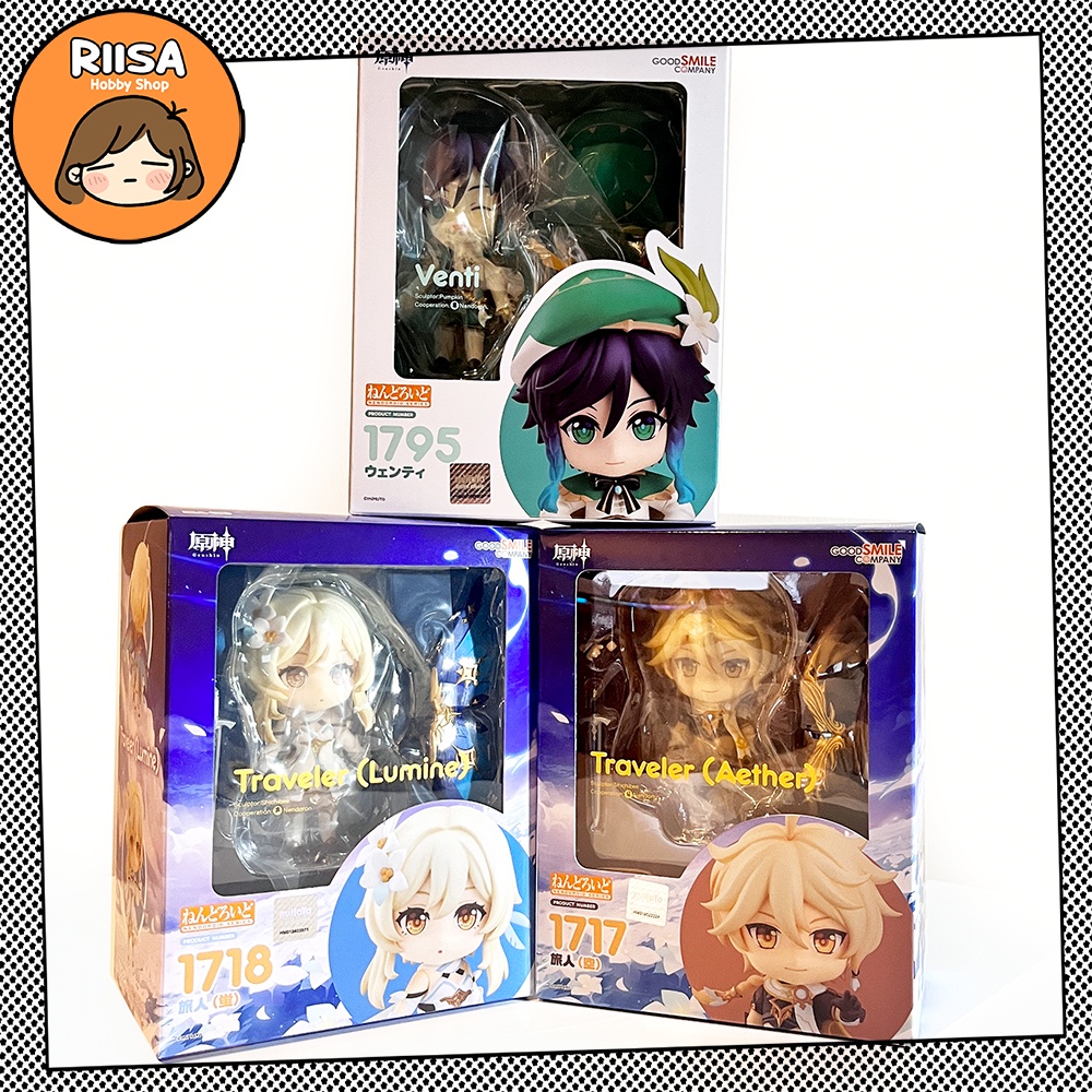 Genshin Impact Nendoroid Set - 1795 Venti 1718 Nendoroid Traveler ...