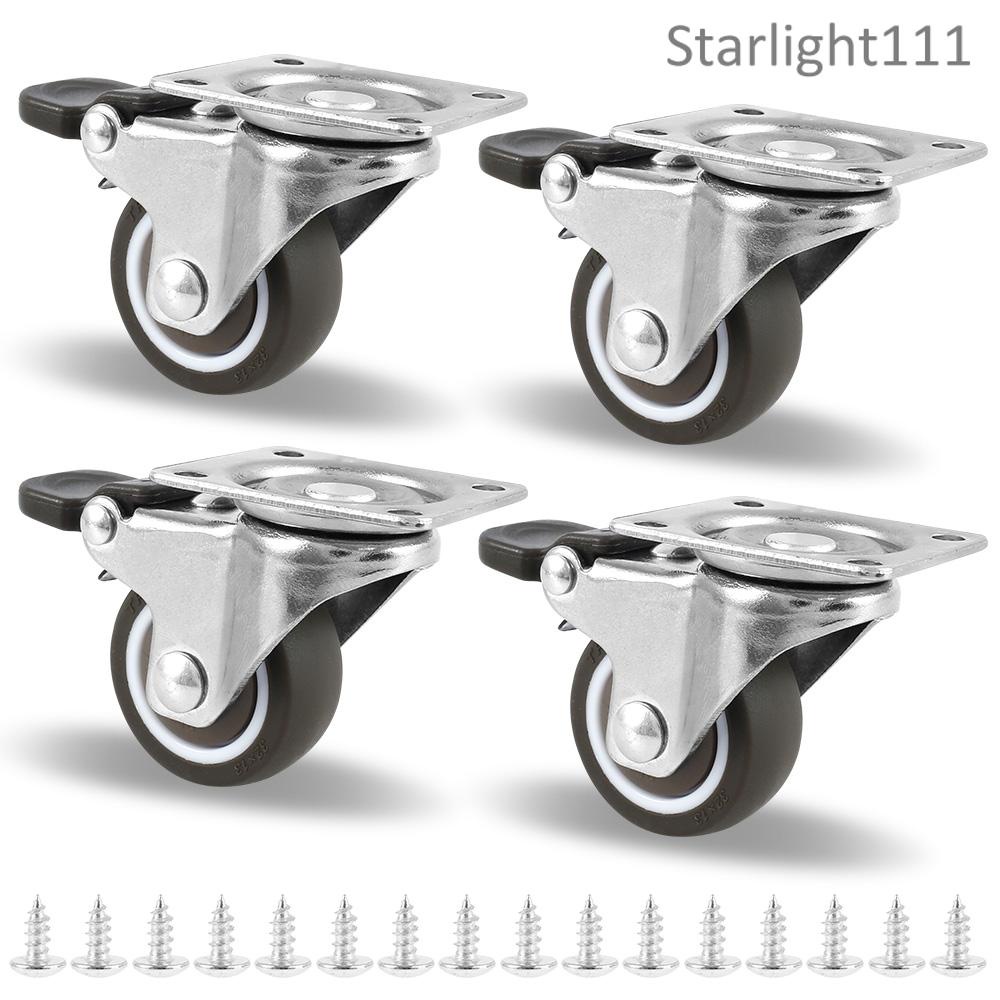 Stainless Steel Castor Swivel Caster Furniture Office Rubber Roller ...
