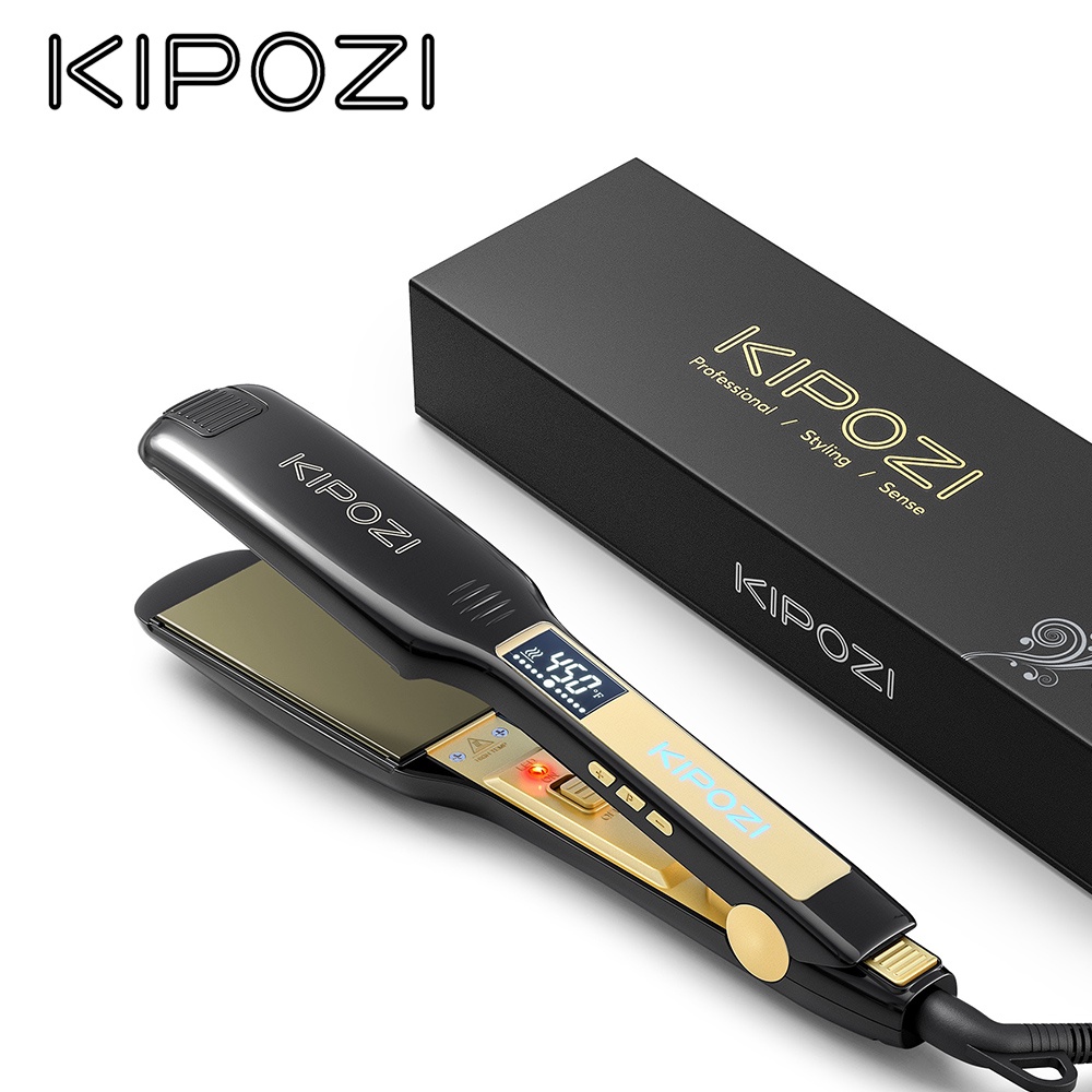 Kipozi Fairywill Steam Hair Straightener Flat Iron Lcd Digital