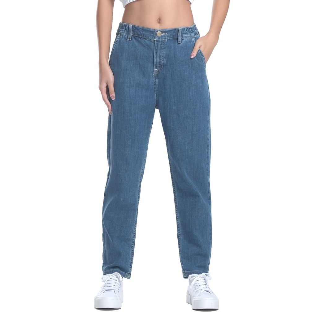 Lee Slouch Mom Jeans in Medium Wash Shopee Philippines
