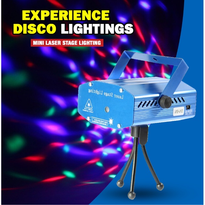 Mini Laser Stage Lighting Holographic Laser Star Projector Disco Light Led Light Party Lights