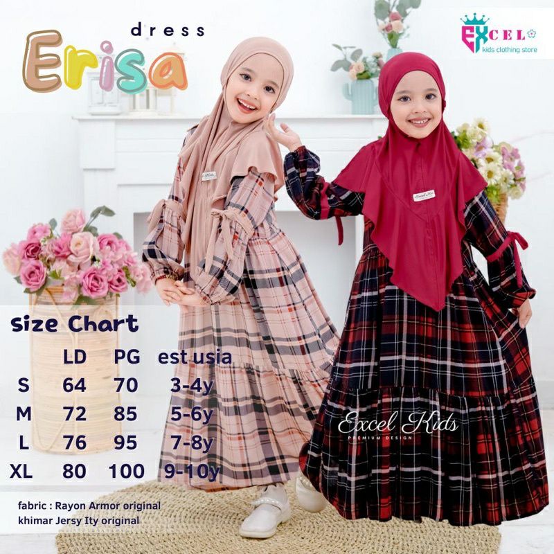 Erisa & AURA KIDS DRESS SET BY EXCEL ORIGINAL | Shopee Philippines
