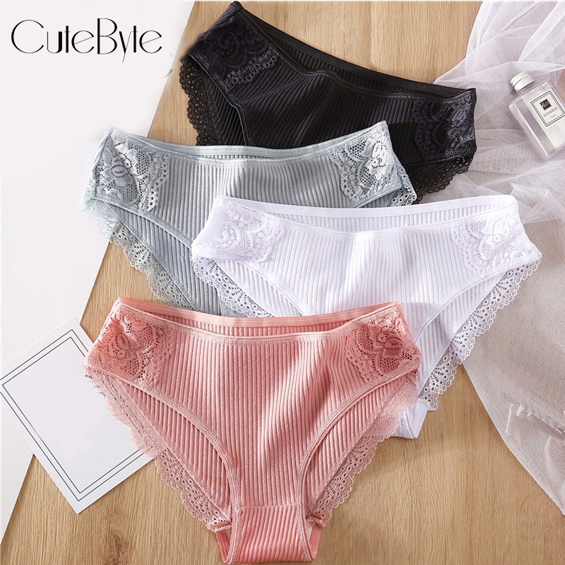 CuteByte 35-75kg Women Panty Soft Cotton Underwear Breathable For Sexy ...