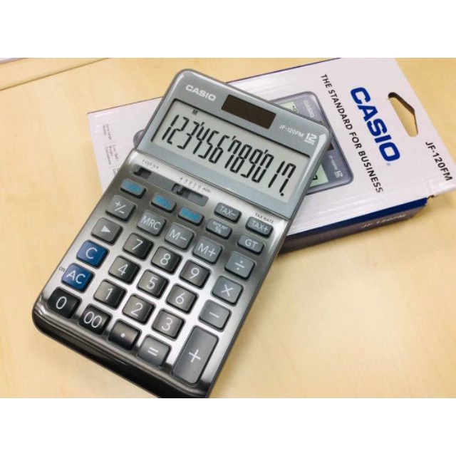 CASIO JF120FM CALCULATOR (Original) With free 2pcs ball pens Shopee