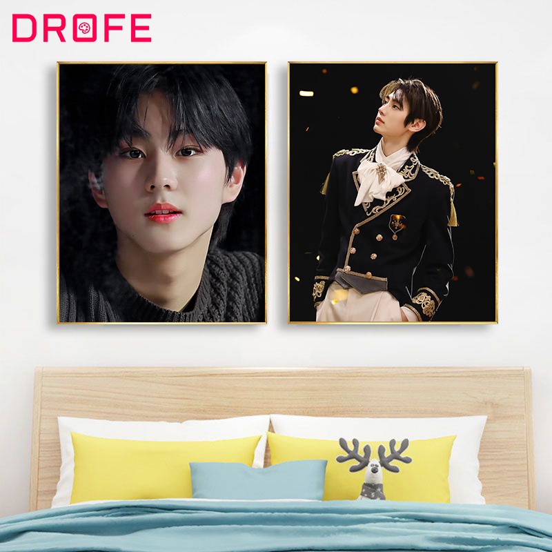 DROFE 40x50cm Painting By Numbers Korean Famous Idol Group Artist Enhypen Handmade Home