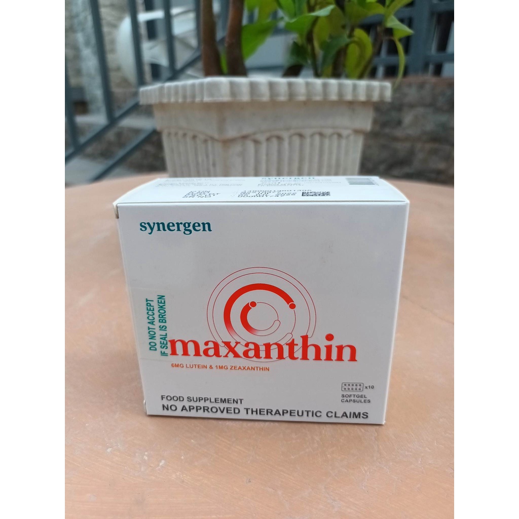 Maxanthin ( 6mg Lutein & 1mg Zeaxanthin) Sold 10 pcs per banig | Shopee ...