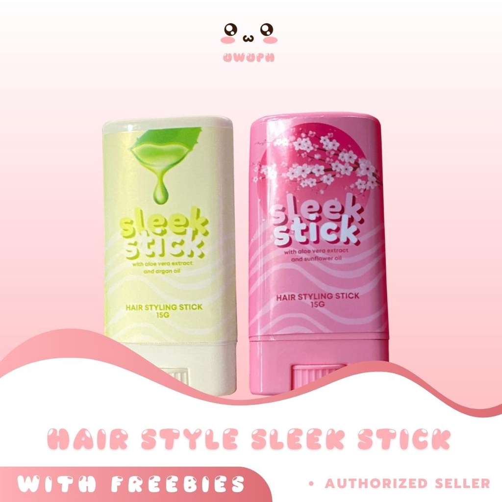 Sleek Stick Hair Styling Wax w/ Aloe Vera Extract, Argan Oil