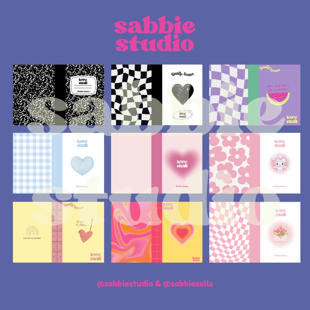[sabbiestudio] 10 pcs Toploader Envelope Card / Booklet Folder for