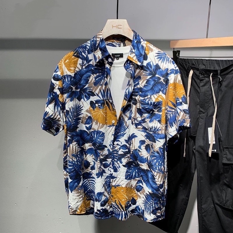 Hawaiian Floral Polo for Men | Shopee Philippines