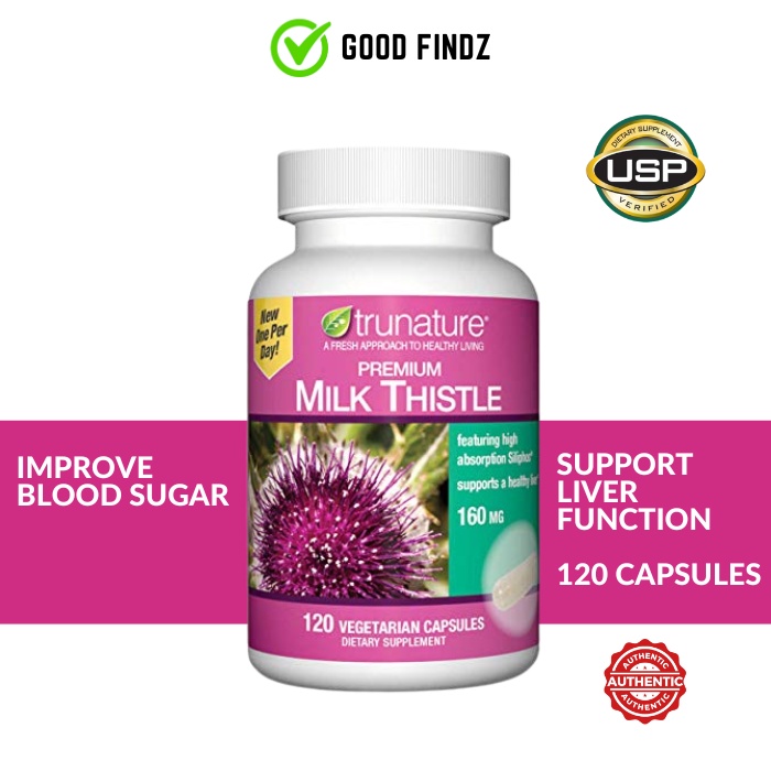 Trunature Premium Milk Thristle Supplement 120 Capsules Shopee