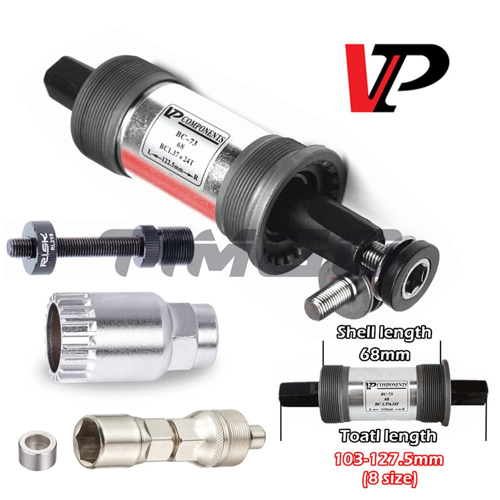 VP BC-73 MTB Road Bike Sealed Cartridge Square Taper Bottom Bracket BB ...