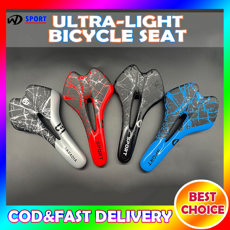 Wd Ultralight leather mountain saddle mtb bike shockproof saddle