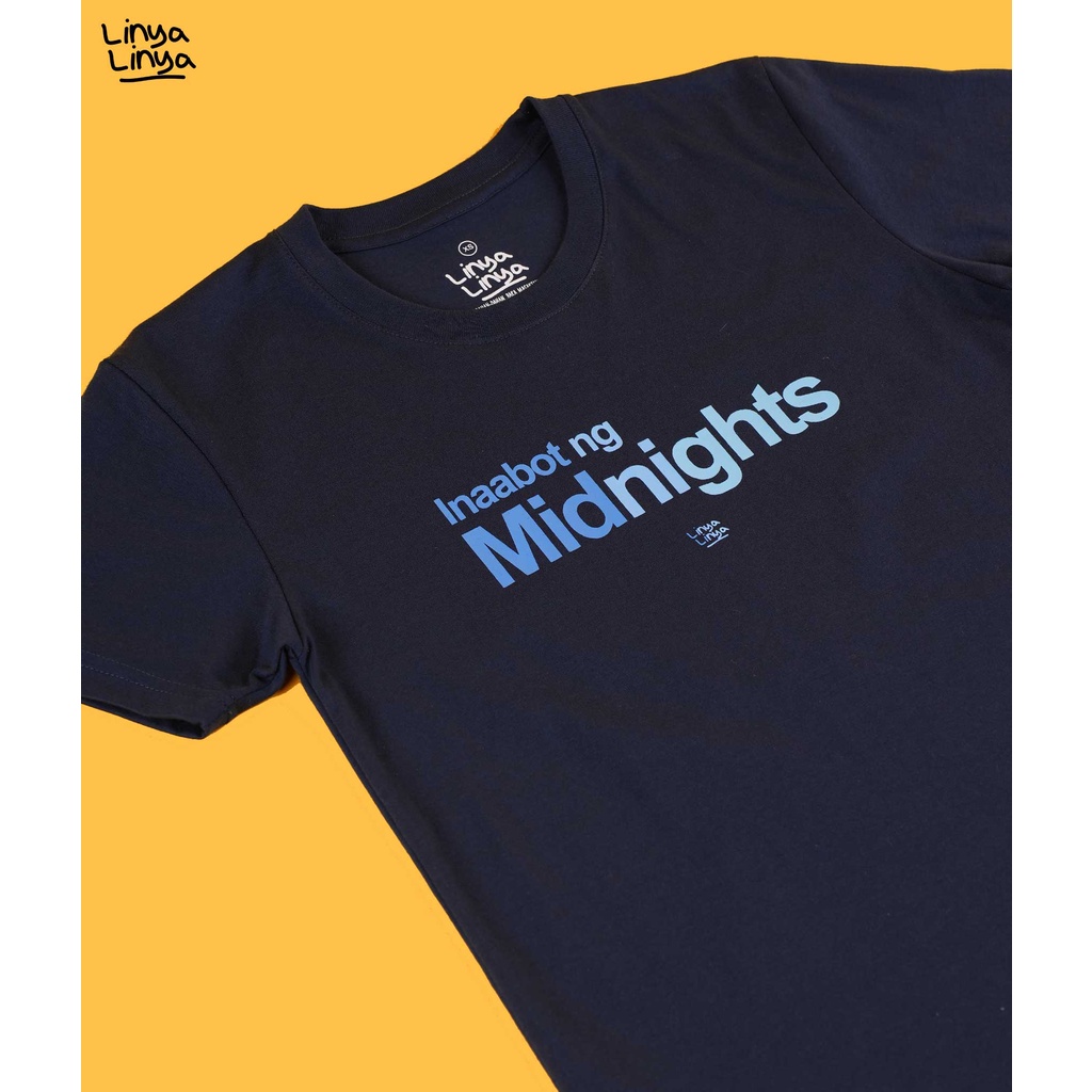 Linya-Linya T-Shirt: Inaabot ng Midnights (Dark Blue) | Shopee Philippines