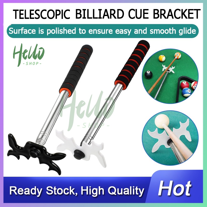 Pool cue accessories retractable pool cue bridge with bridge head