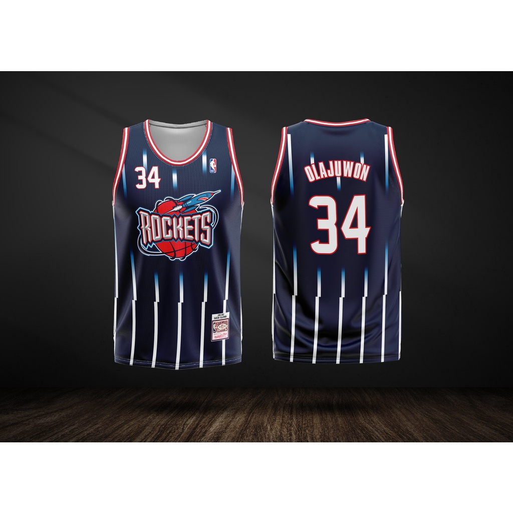 Hakeem olajuwon houston rockets jersey online