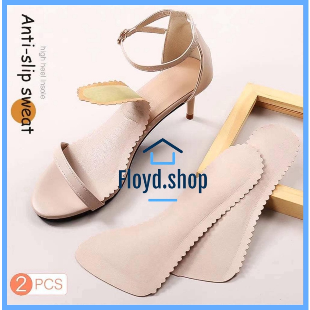 1 pair AntiSlip Sweatabsorbent Sandal Insoles for Women