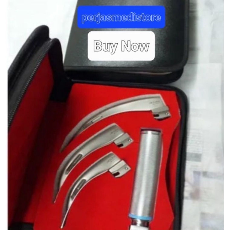 Laryngoscope Set Germany 4 Blades ( Order Now Ship Tommorow ) Shopee