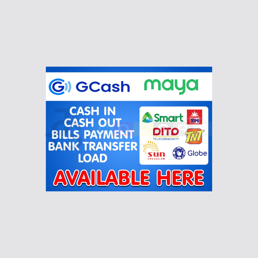 Gcash And Maya Business Tarpaulin Shopee Philippines