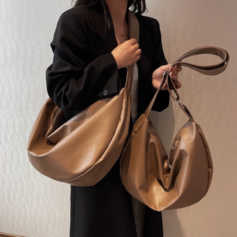 Korean Fashion Japanese Ins Pu Leather Big Capacity Women Shoulder Bag