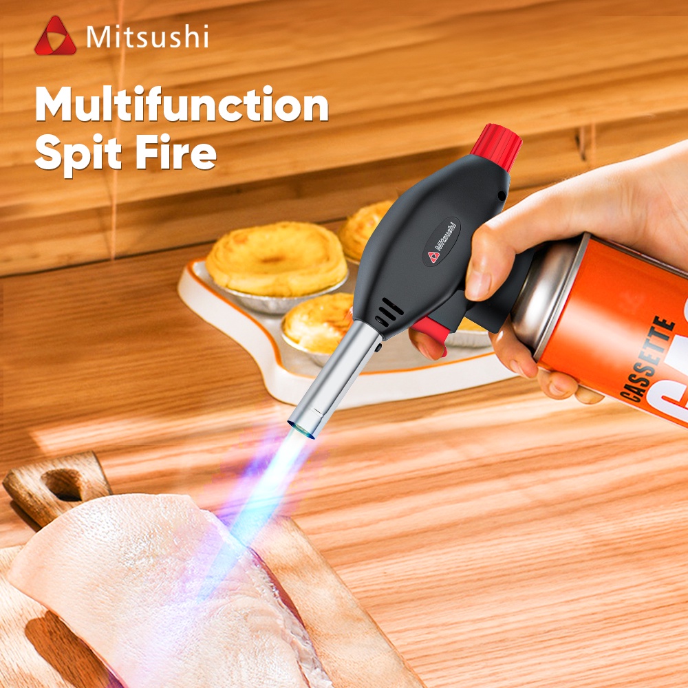 Mitsushi Gas Blow Flame Gun Butane Auto Ignition Jet Burner Welding Torch Flamethrower Gas