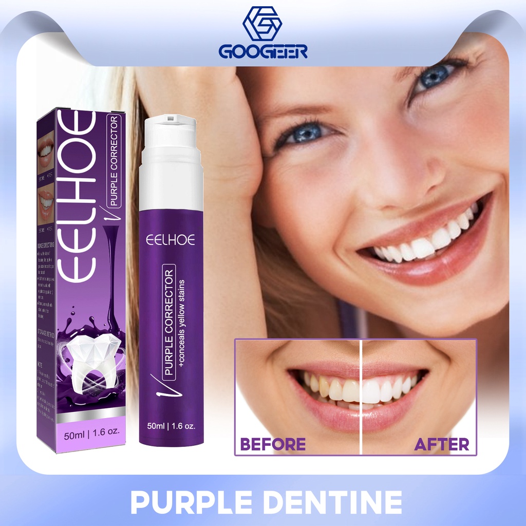 EELHOE Tooth Colour Corrector V34 Whitening Toothpaste Protect Dental ...