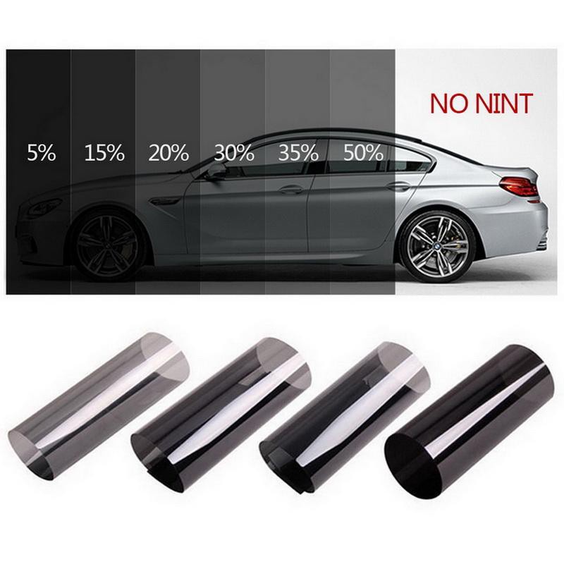 1 Roll Window car tinted UV-Proof Scratch Resistant Dark Black Car ...