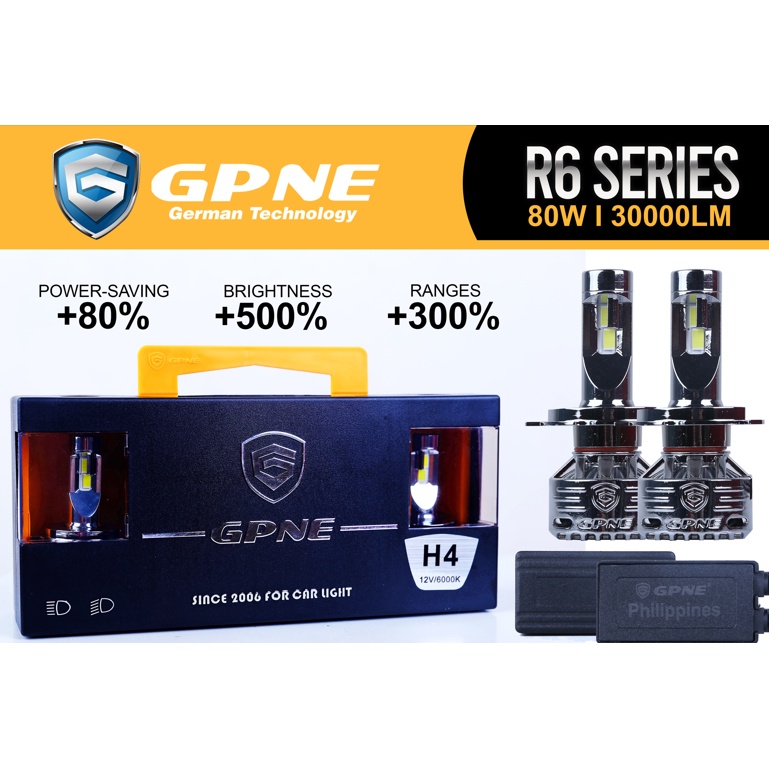 GPNE R6 SERIES 6000K / 3000K / 4300K | WHITE/YELLOW/ALL-WEATHER | PAIR ...