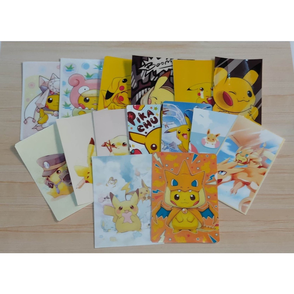 Pikachu Wallet Size Stickers (6 PCS Random Design) | Shopee Philippines