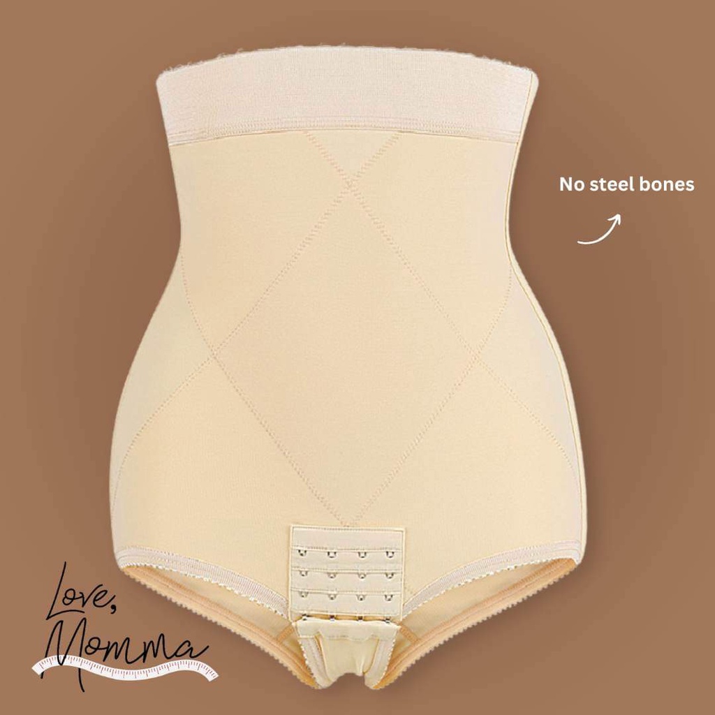 Cream Ultra Bikini Postpartum Post Surgery Recovery Shapewear Binder by