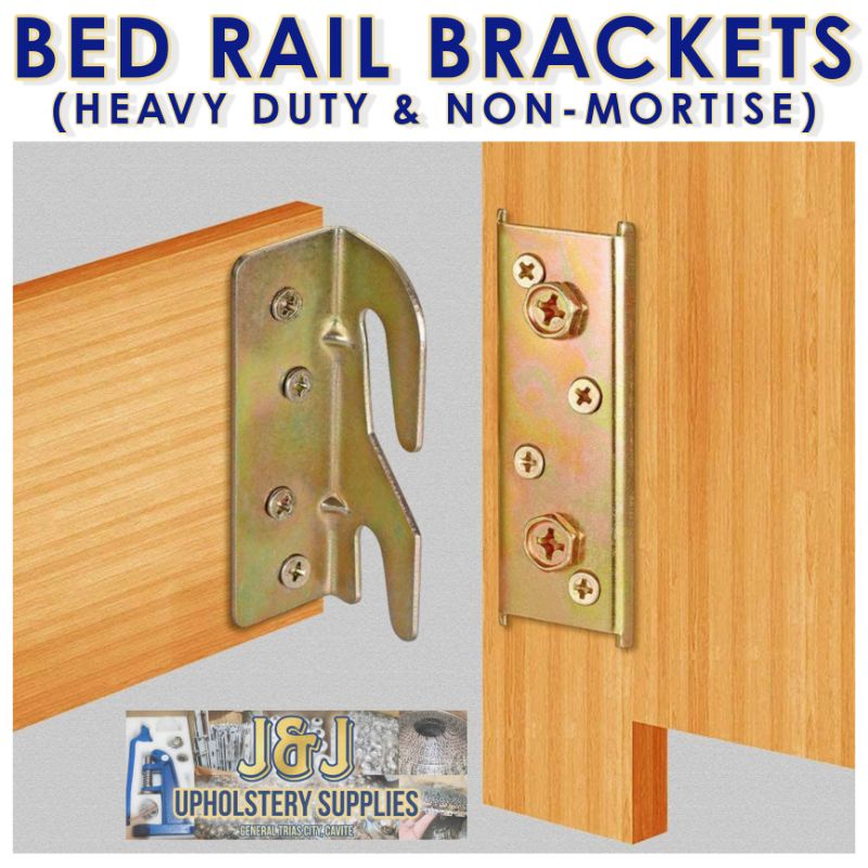 4Pcs Bed Brackets,Bed Rail Brackets,BedRail Fittings,Heavy Duty Non ...