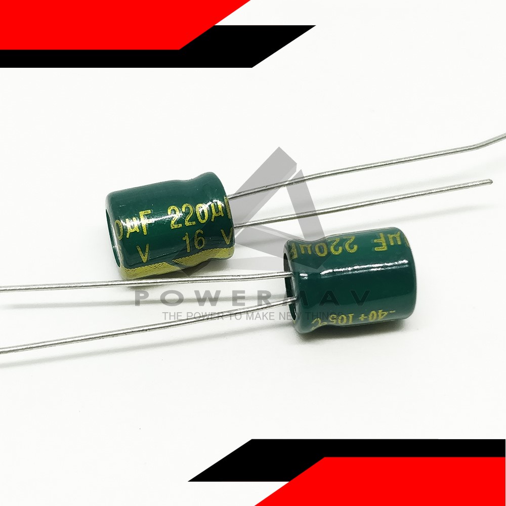 Capacitor 10uf 16 V 100x Elko Radial Electrolytic Capacitors - 10uF 50V, 105°C, 5x7mm, 2.5mm Pitch (Decon SHA) Capacitor 10uf 350 V - Foto 8