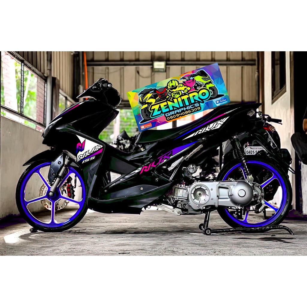 NVX 155 DECALS FOR AEROX V1 (BLACK EDITION) | Shopee Philippines