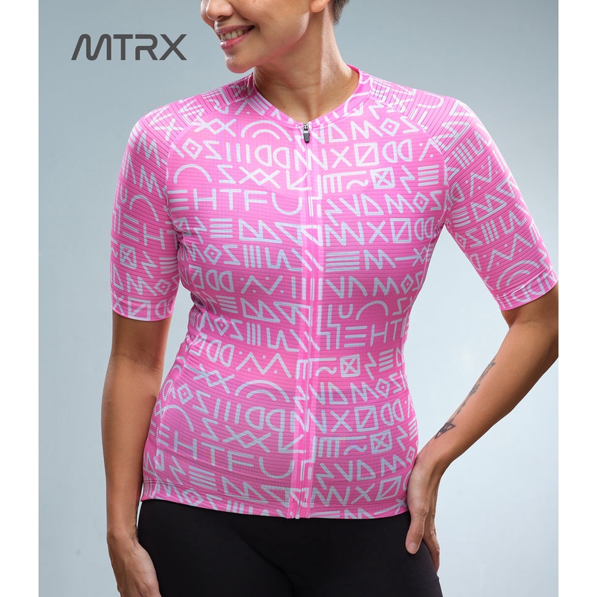 MTRX WOMEN'S CYCLING TOP (PINK) Shopee Philippines