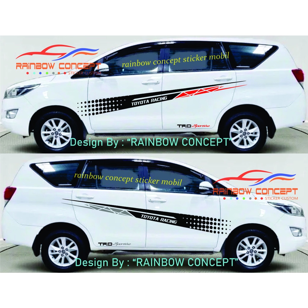 Sticker Cutting Side Body Car Toyota Innova Avanza Antem Fortuner Raize ...